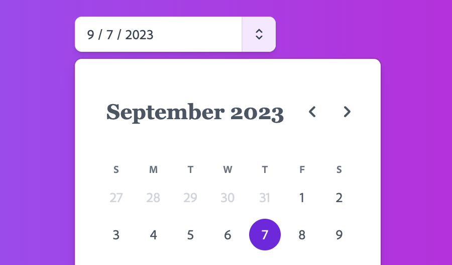 DatePicker – React Aria